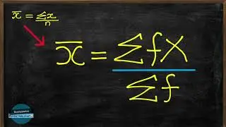 How to calculate the Mean of a frequency distribution. Easy Peasy