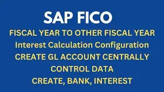FISCAL YEAR TO OTHER FISCAL YEAR |  FIELD STATUS VARIANT | Interest Calculation Configuration in SAP