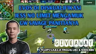 JESS NO LIMIT MENGAMUK KARENA EVOS DI DISKUALIFIKASI DI GARUDA CUP - MOBILE LEGEND