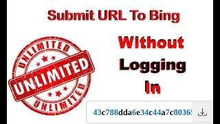 Submit URL to Bing ~ Free URL Submission Bing Website Submission