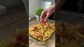 Макароны с курицей в духовке