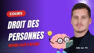Cours de droit des personnes : l'essentiel de la matière