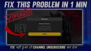 pubg new state maintenance in progress solve #shorts #pubgnewstate
