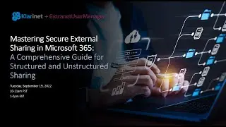 Webinar: Mastering External Sharing in Microsoft 365