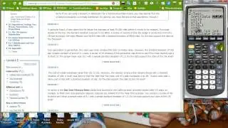 Z and t Hypothesis Testing  of Means Using the TI-83