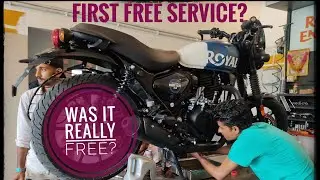 First free servicing of RE Hunter 350 