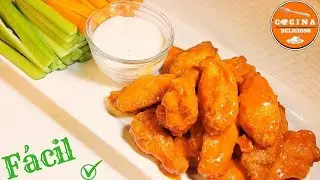 Como Preparar Deliciosas Alitas Bufalo Receta Fácil /How to Make Delicious Buffalo Wings Easy Recipe