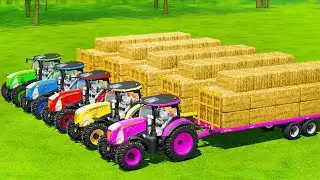 HARVESTING, MAKE BALES, LOAD WITH CASE & MCCORMICK TRACTORS - Farming Simulator 22
