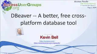 AP: DBeaver -- A Better, free cross-platform database tool