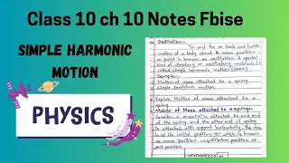 Class 10 physics ch 10 notes fbise