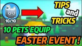 *NEW*How to get 10 PETS EQUIP as a FREE-TO-PLAY player during EASTER EVENT on Roblox Pet SimulatorX!