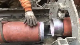 Homing the joint & pushing the pipe