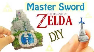 DIY MINI MASTER SWORD LEGEND OF ZELDA Breath of the Wild Resin & Polymer Clay Tutorial how to