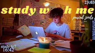 LIVE | 8-HOUR study with me 📚🌧 rain sounds & pomodoro timer 60 & 10