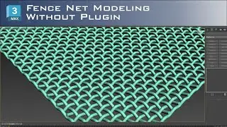 How to create fence net without plugin in 3ds max | Hanora 3D