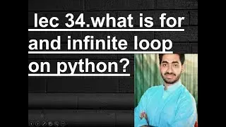 What is for and infinite loop on python