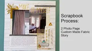 Scrapbooking Process 2 Photo Custom Fabric Window Treatments