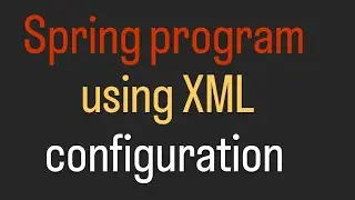 #1 Spring first program Intellij Idea using XML file configuration #javaprogramming #java #spring