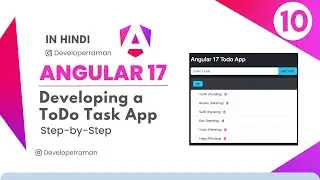 Angular 17 Project Part 10:  ToDo Task App Step-by-Step