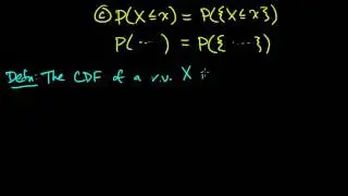 (PP 3.1) Random Variables - Definition and CDF