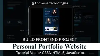 Build a Modern Personal Portfolio Website with React & Tailwind CSS (Dark/Light Mode & Animations)