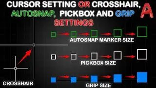 Cursor Setting in AutoCAD, AutoCAD  me Cursor  setting kaise kare - HINDI.