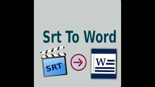 convert srt file into word