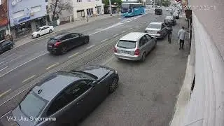 Terrific crash on the road !