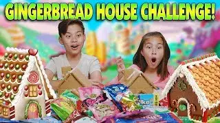GINGERBREAD HOUSE CHALLENGE!!! Making DIY Extreme Candy Houses!