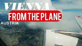 VIENNA from the plane.AUSTRIA.View of the city from above