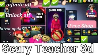 Hack Scary Teacher 3d mod apk||unlimited gold|hint stars|infinite energy|free shop||.