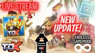 #ROBLOX #tdx 🔴LIVE STREAM🔴TOWER DEFENSE X! (TDX) NEW UPDATE, WE GOT THE RIZZ LAYER!