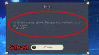 Genshin Impact Fix , insufficient storage space. Please ensure sufficient space Code:-9907 problem