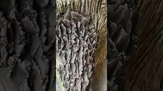 пень кашпо с мухомором из артбетона