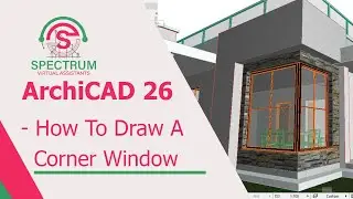 ArchiCAD 26 - How To Draw A Corner Window In ArchiCAD 26 Tutorial