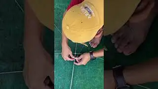 Merakit kerangka layangan tok dhereh