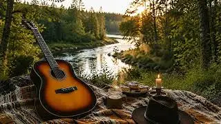 Golden Library Moments 📖 Soft Acoustic Guitar Music for Reading & Study