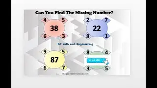 Can You Find The Missing Number?  (Not Easy)