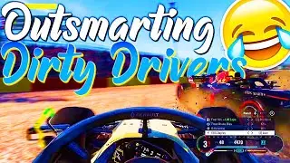 F1 2018 Online Open Lobbies Outsmarting Dirty Drivers Battles,Crashes, Idiots.