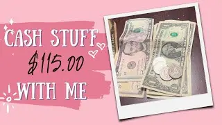Cash Stuff $115 with me #cash #cashstuffing #cashbudgeter #2024 #savingschallenges