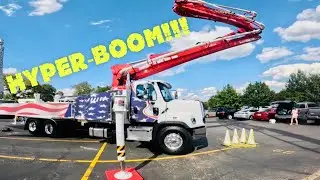 ABSOLUTELY INSANE!!! 5-section, Z-fold CONCRETE BOOM PUMP: