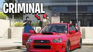 Turning In Criminals As A Getaway Driver in GTA 5 RP