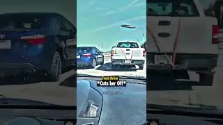Road Raging Woman Kicks Mans Truck