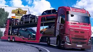 ETS2 - Car delivery to northern Spain | Zeemods Volvo FH4 D13k engine and interior sounds