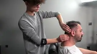 ASMR Head Face and Body Massage By Young Barber Kaan
