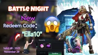 Battle night game New Redeem code For November 2025 || New code alert : 😳😱😱