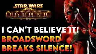 SWTOR NEWS | Broadsword President Finally Talks About The Future of SWTOR!!!!!