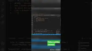 Python multiline comment 
