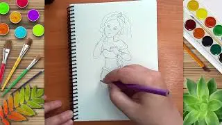 Рисуем сказочный подводный мир фломастерами Ч1