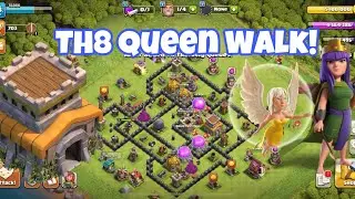 Queen Walk Hogs At Town Hall 8 Is So Fun! Clash Of Clans